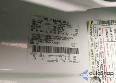 2006 Ford Expedition Xlt/Xlt Sport from USA, damaged, VIN 1FMPU16546LA82927